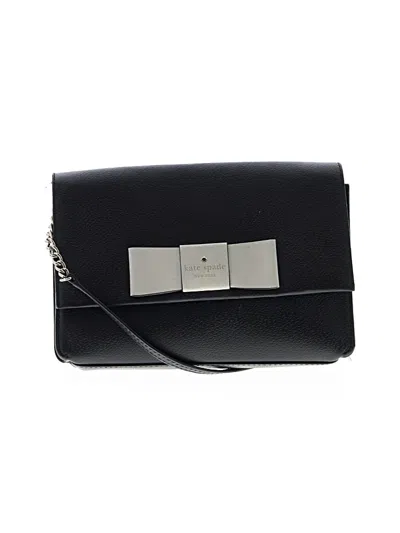 Pre-owned Kate Spade New York Leather Crossbody Bag In Black