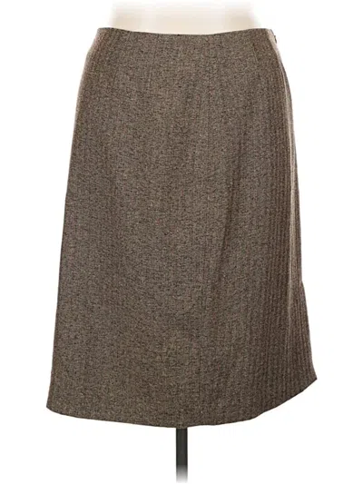 Pre-owned Dressbarn Formal Skirt In Brown
