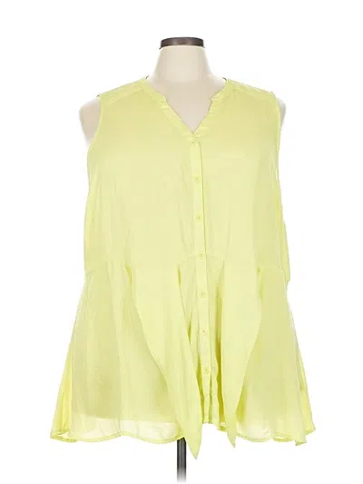 Pre-owned Torrid Sleeveless Blouse In Yellow