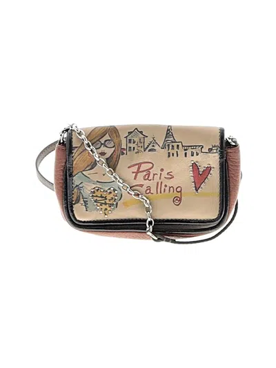 Pre-owned Brighton Leather Crossbody Bag In Brown