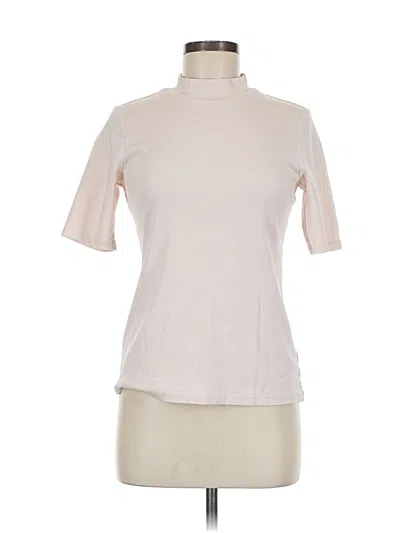 Pre-owned Uniqlo Short Sleeve Turtleneck In White