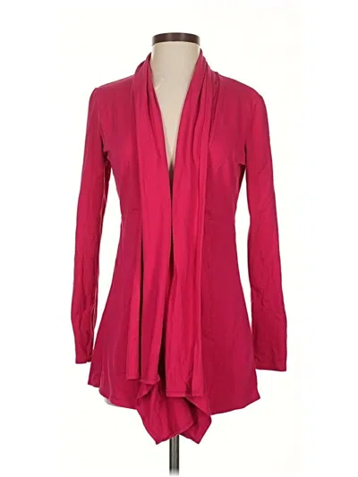 Pre-owned Athleta Long Sleeve Blouse In Burgundy