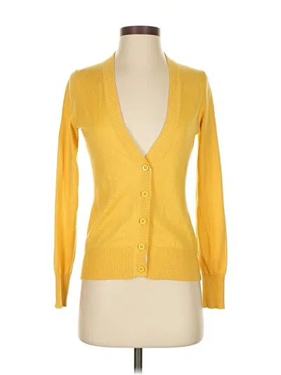 Pre-owned Banana Republic Cardigan Sweater In Yellow