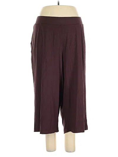 Pre-owned Universal Standard Active Pants In Burgundy