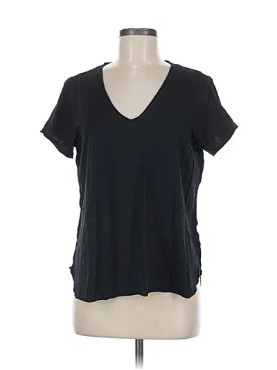 Pre-owned Bella Dahl Short Sleeve T-shirt In Black