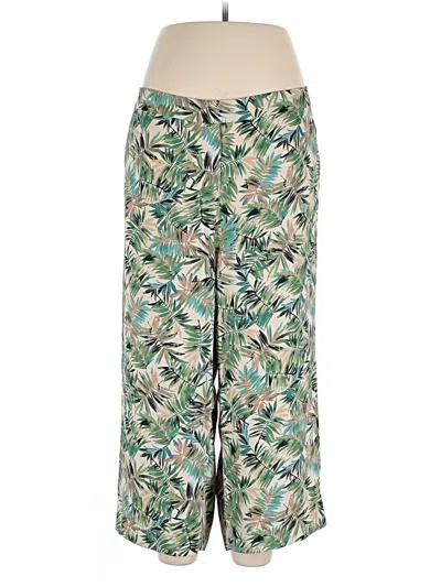 Pre-owned Jjill Casual Pants In Green