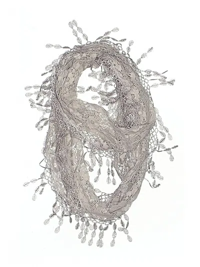 Pre-owned Unbranded Scarf In Gray