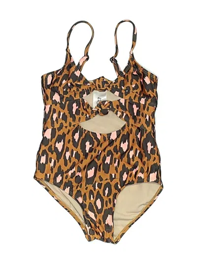 Pre-owned Art Class Kids' One Piece Swimsuit In Brown
