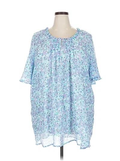 Pre-owned Woman Within Casual Dress In Blue