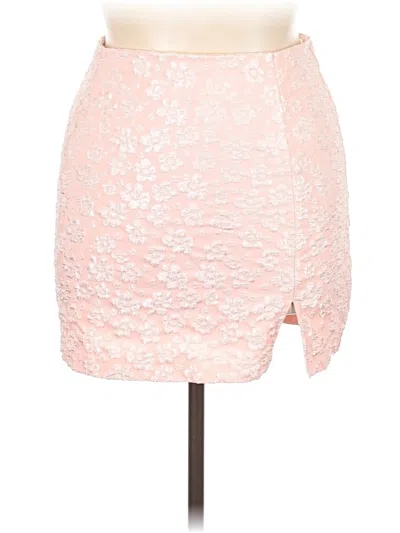 Pre-owned Wild Fable Formal Skirt In Pink