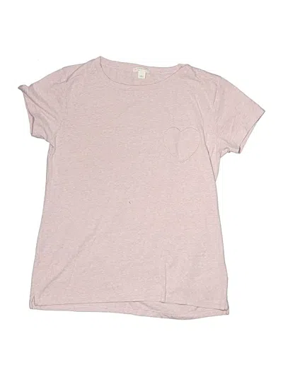 Pre-owned Crewcuts Kids' Short Sleeve T-shirt In Pink