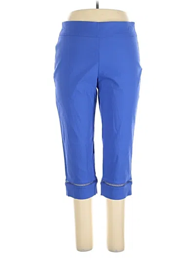 Jm Collection Casual Pants In Blue