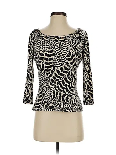 Pre-owned St John 3/4 Sleeve T-shirt In Black