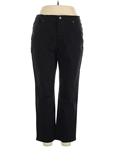 Pre-owned Gloria Vanderbilt Casual Pants In Black