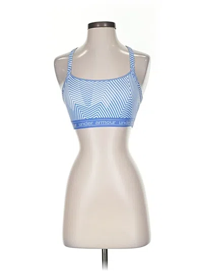 Pre-owned Under Armour Tank Top Blue Halter Neckline Tops