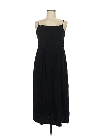 Pre-owned H&m Casual Dress In Black