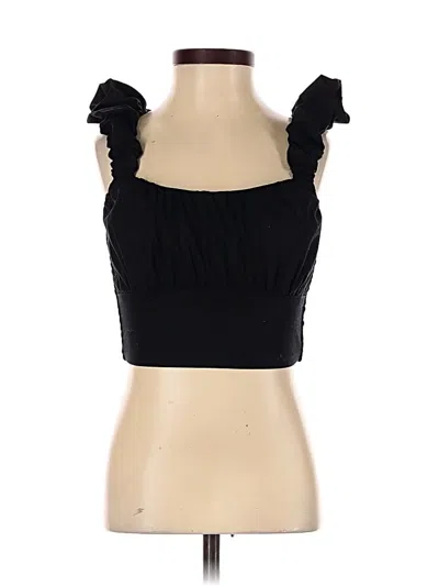 Pre-owned Abercrombie & Fitch Sleeveless Blouse In Black