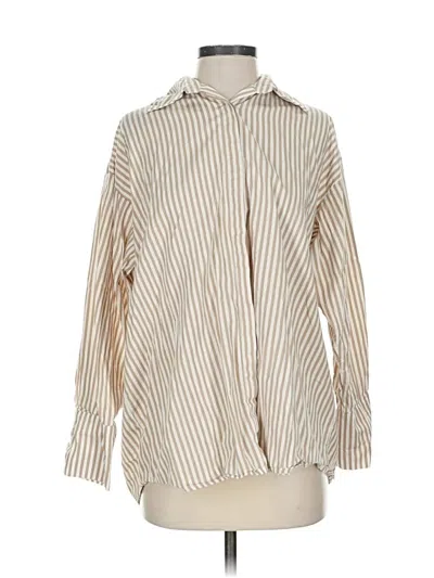 Pre-owned Lioness Long Sleeve Blouse In Brown