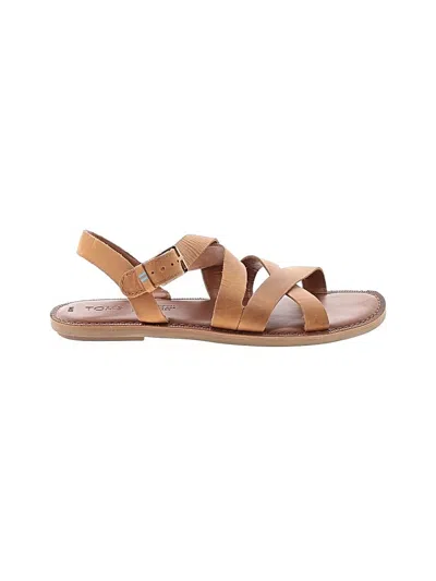 Pre-owned Toms Sandals In Brown