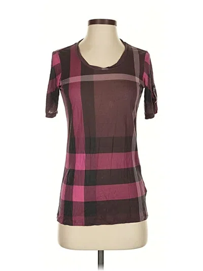 Pre-owned Burberry Short Sleeve T-shirt In Pink
