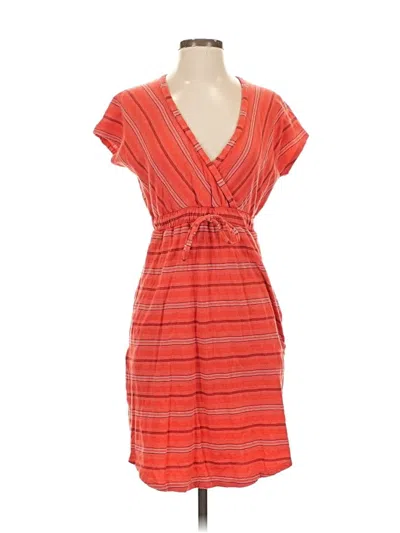 Pre-owned Eddie Bauer Casual Dress In Orange