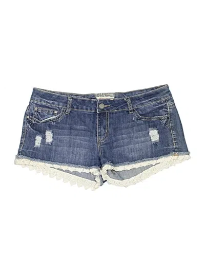 Pre-owned Hot Kiss Denim Shorts In Blue