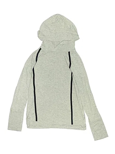 Pre-owned Zella Kids' Zip Up Hoodie In Gray