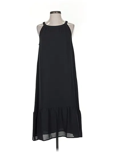 Pre-owned Jjill Casual Dress In Black