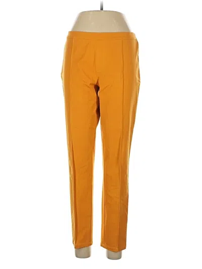Pre-owned Isaac Mizrahi Live Casual Pants In Yellow