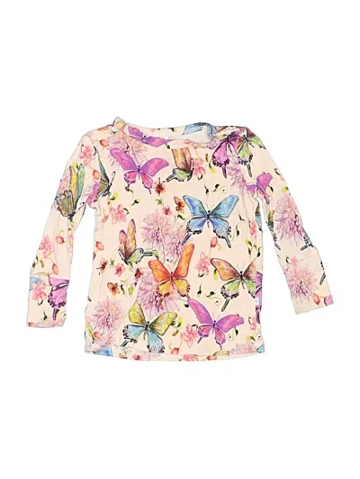 Pre-owned Posh Peanut Kids' 3/4 Sleeve T-shirt In Pink