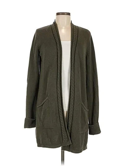 Pre-owned Tahari Cardigan Sweater In Green