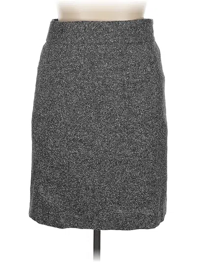 Pre-owned Banana Republic Wool Skirt In Gray