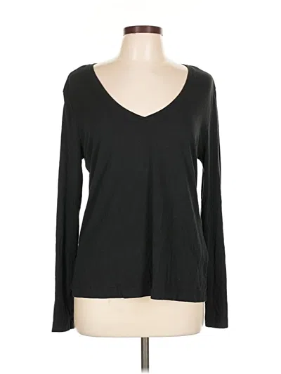 Pre-owned Banana Republic Factory Store Long Sleeve T-shirt In Black