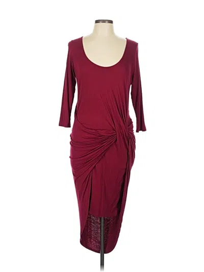 Pre-owned The Vanity Room Cocktail Dress In Burgundy