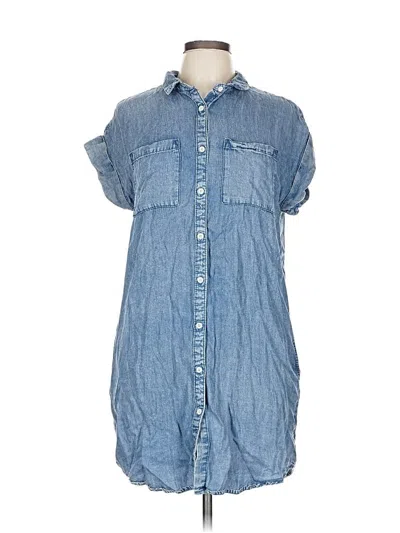 Pre-owned Velvet Heart Short Sleeve Button Down Shirt In Blue