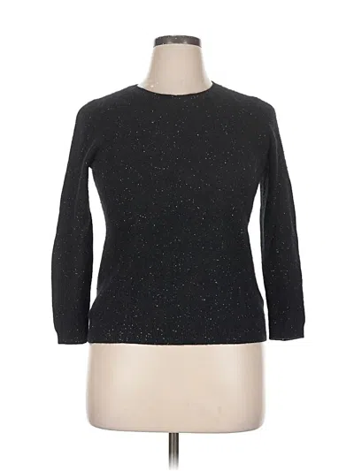 Pre-owned Charter Club Pullover Sweater In Black