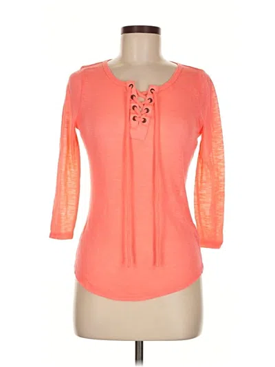 Pre-owned Self Esteem 3/4 Sleeve T-shirt In Orange