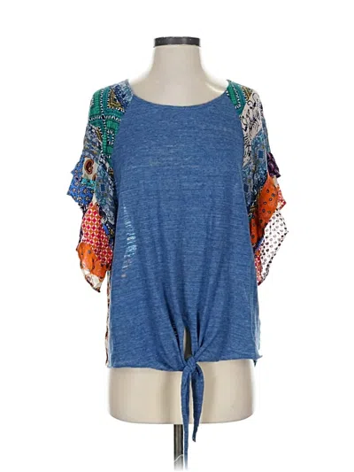 Pre-owned Umgee 3/4 Sleeve T-shirt In Blue