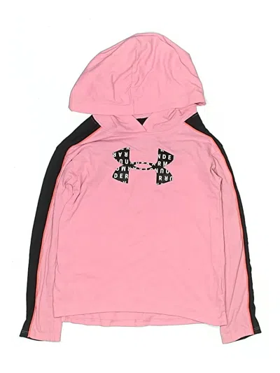 Pre-owned Under Armour Kids' Pullover Hoodie In Pink
