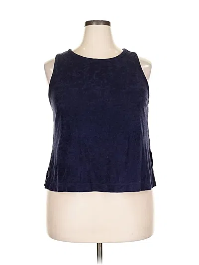 Pre-owned A New Day Sleeveless Top Blue Halter Neckline Tops