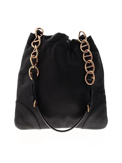 Pre-owned Prada Leather Shoulder Bag In Black
