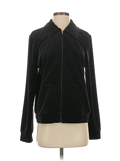 Pre-owned St John Zip Up Hoodie In Black