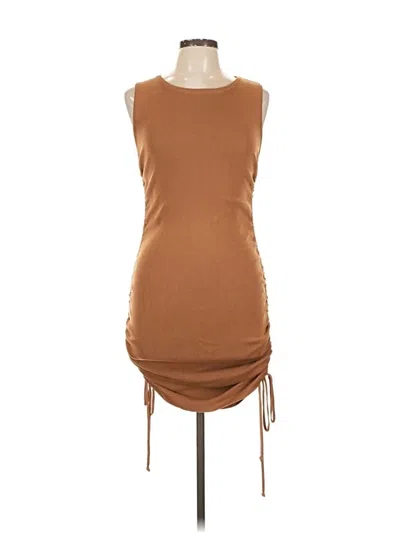 Pre-owned Lioness Casual Dress In Brown