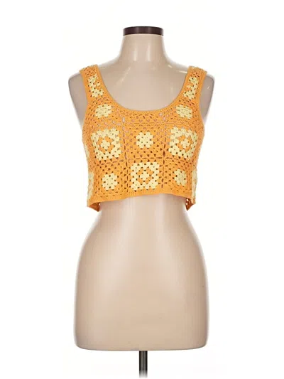 Pre-owned Forever 21 Cardigan Sweater In Orange