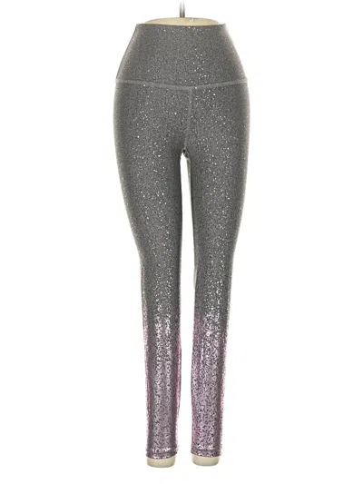 Pre-owned Beyond Yoga Active Pants In Silver