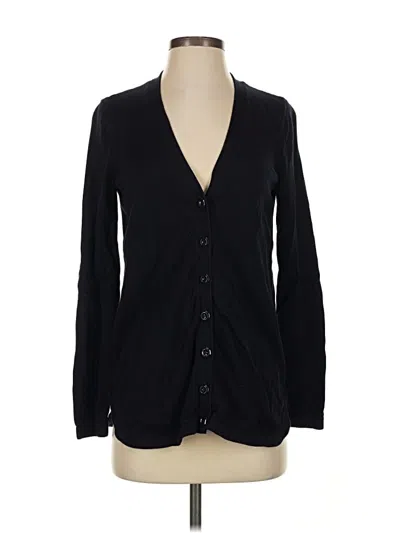 Pre-owned Talbots Cardigan Sweater In Black