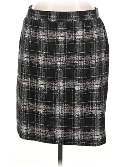 Pre-owned Lands' End Formal Skirt In Black