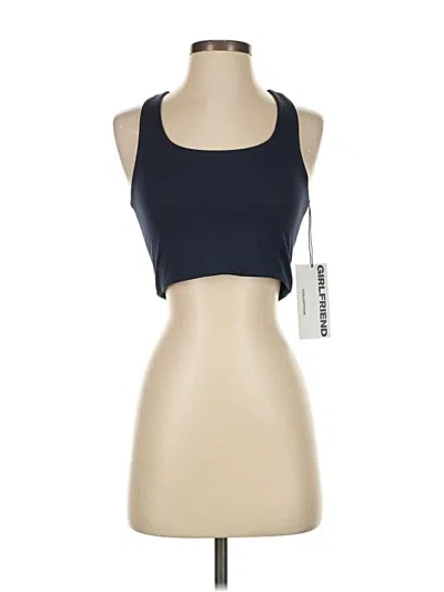 Pre-owned Girlfriend Collective Tank Top Blue Halter Neckline Tops