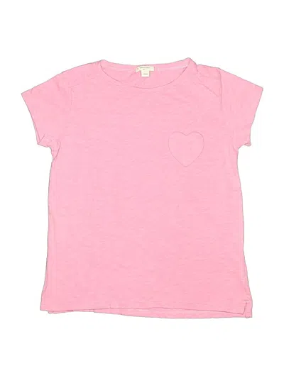 Pre-owned Crewcuts Kids' Short Sleeve T-shirt In Pink