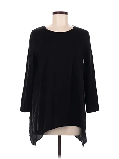 Pre-owned Cos 3/4 Sleeve T-shirt In Black